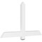 Ekena Millwork Eugene Architectural Grade PVC Gable Bracket, 48"W x 28"H x 2"D x 4"F, 14/12 Pitch GBP048X28X0204EUG00 - alternate 1